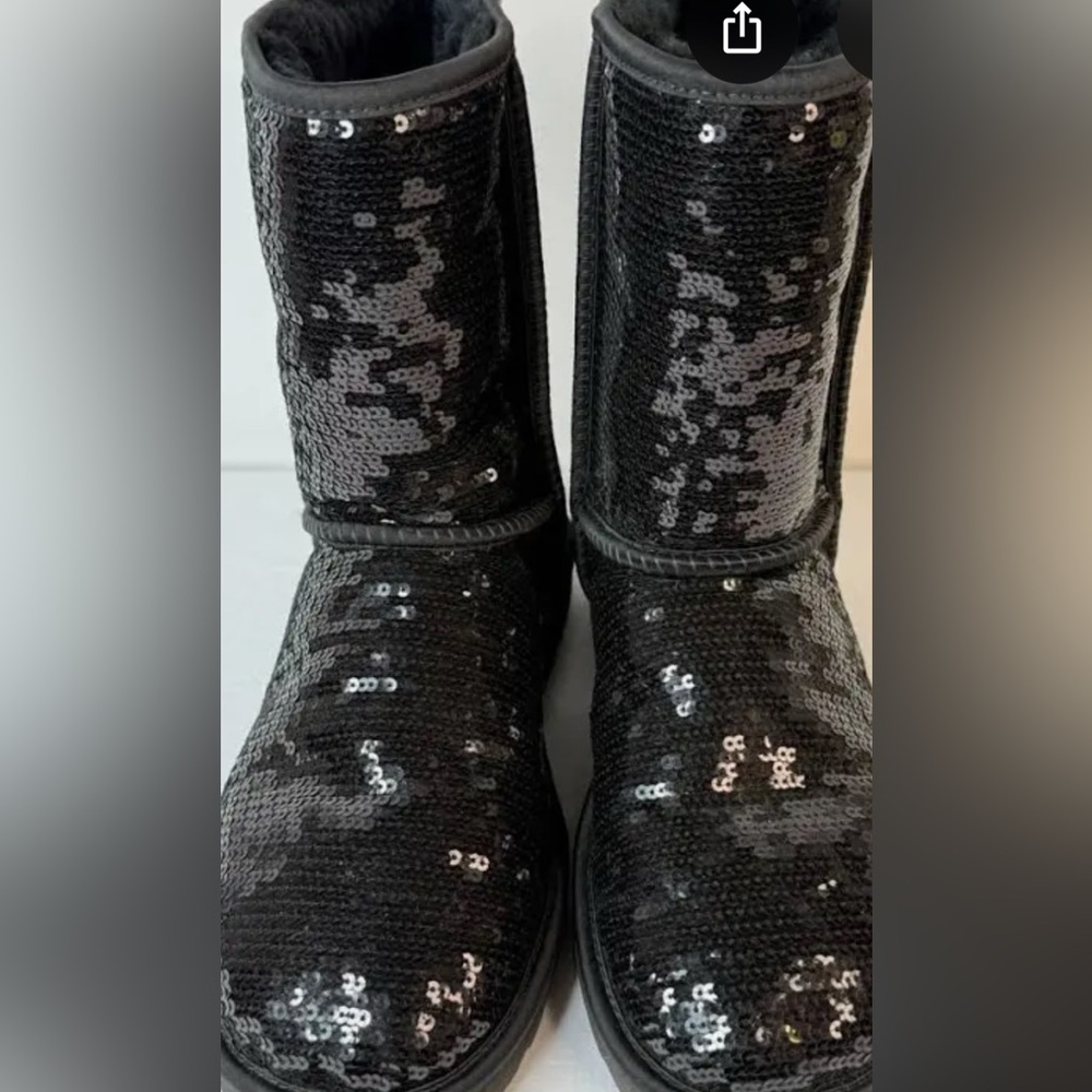 UGGS black sequin boots size 9